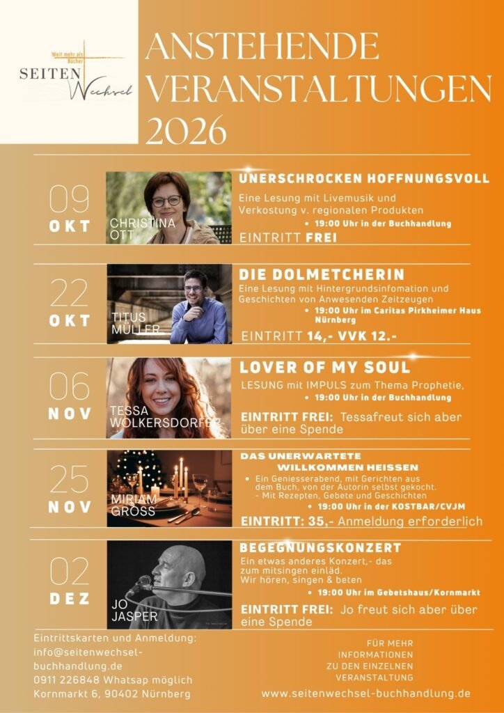 Christina Ott,Titus Müller & co in der Buchhandlung Seitenwechsel Nürnberg 2026
