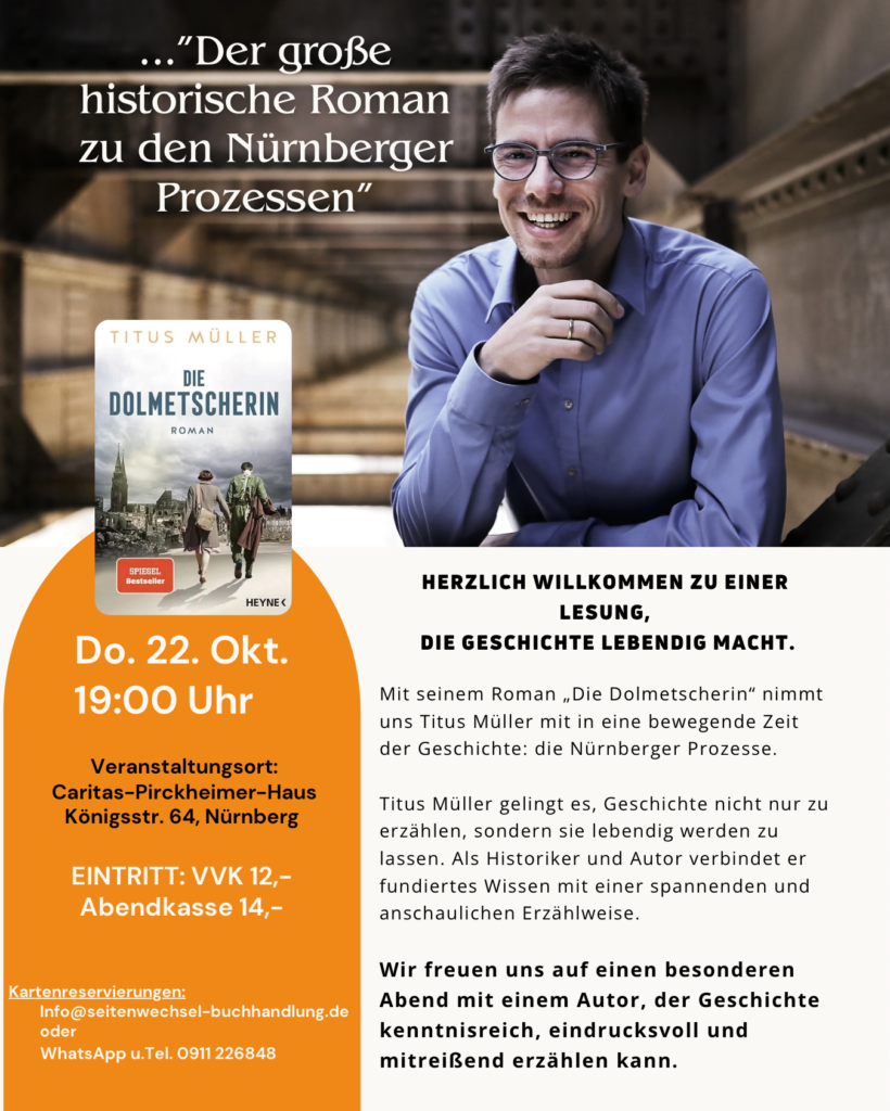 Titus Müller am 22. 10. live in Nürnberg