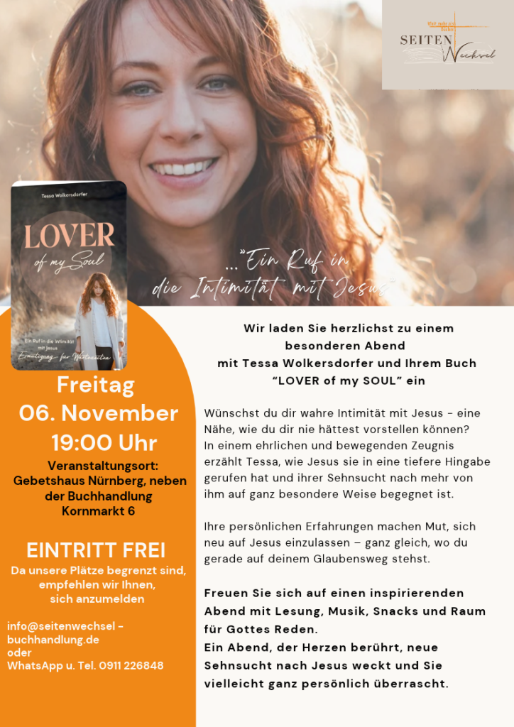 Tessa Wolkersdorfer ließt aus ihrem Buch "Lover of my Soul"